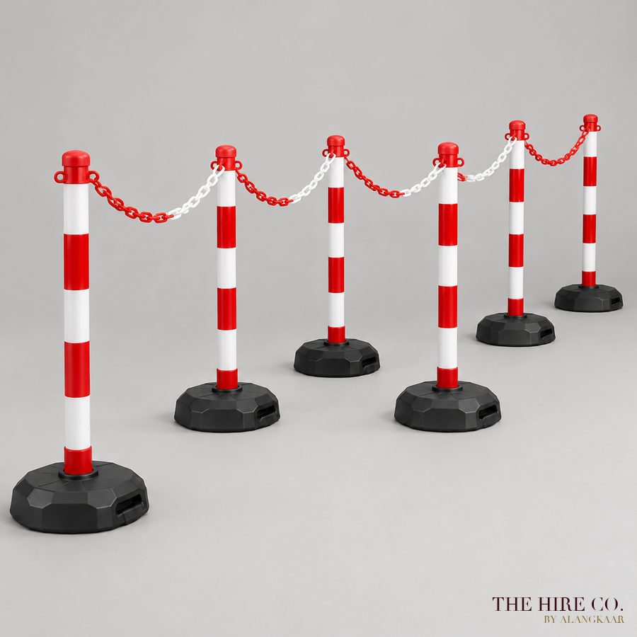 Chain Barrier Posts (set of 6)