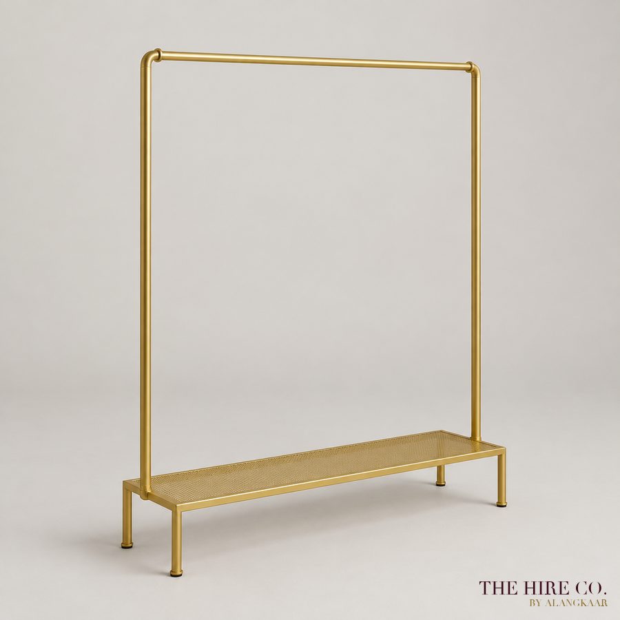Gold Clothing Rail 1.5 m