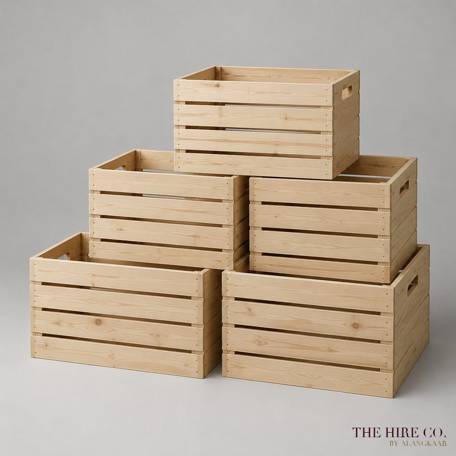 Wooden Display Crates (set of 6)