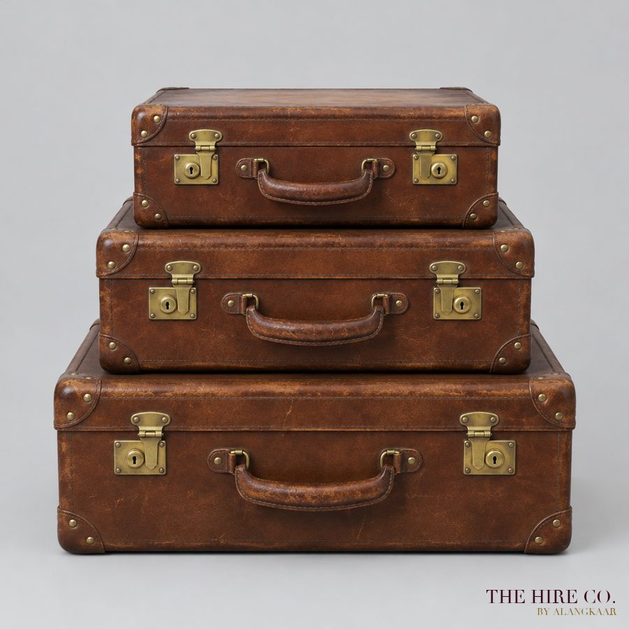 Vintage Suitcase Stack (set of 3)