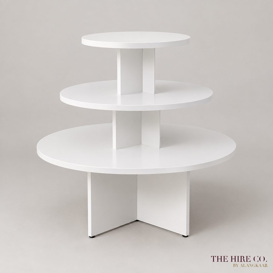 Round Tiered Display Stand, 3-tier