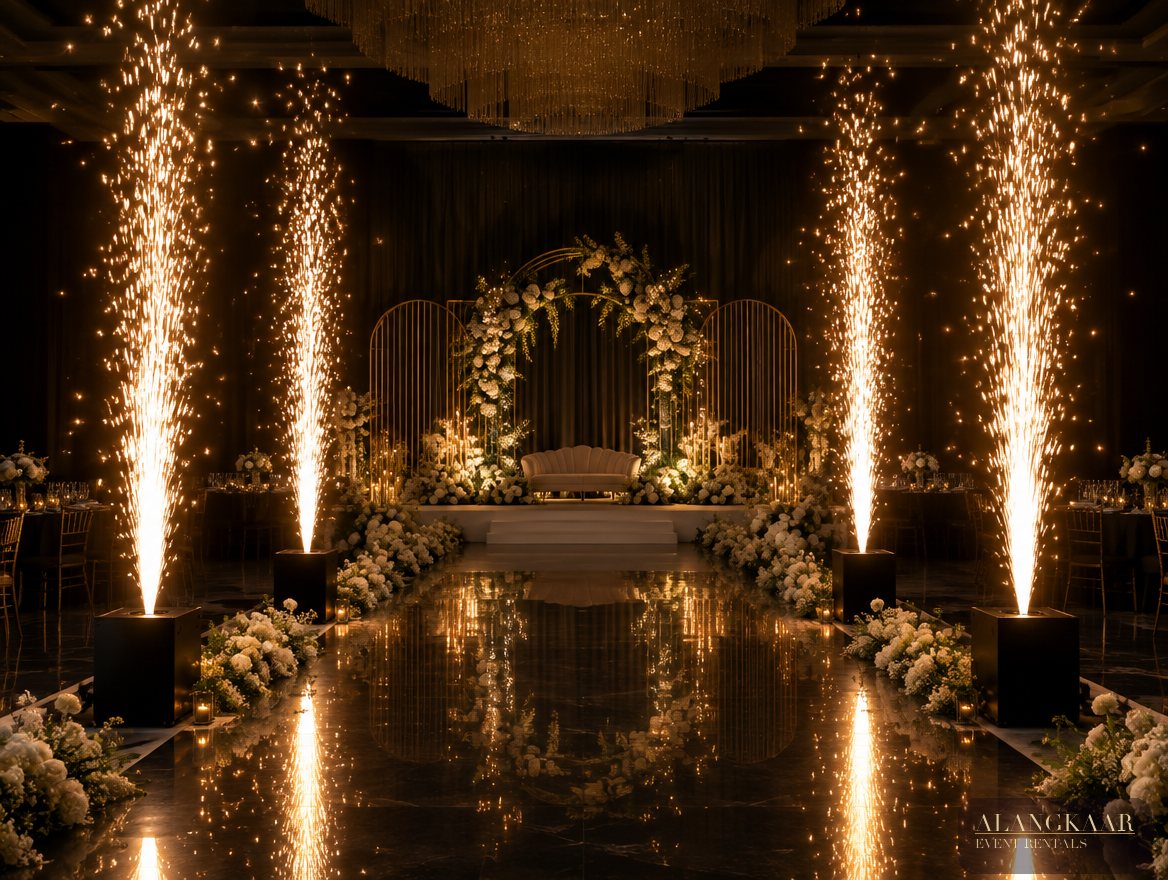 Cold spark fountains