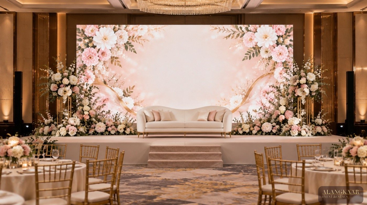 Event equipment rental Singapore LED wall lighting stage