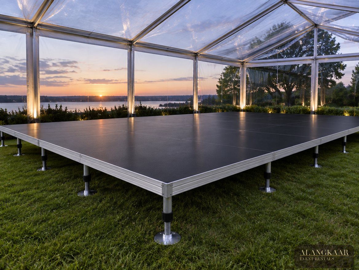 Tent flooring platform