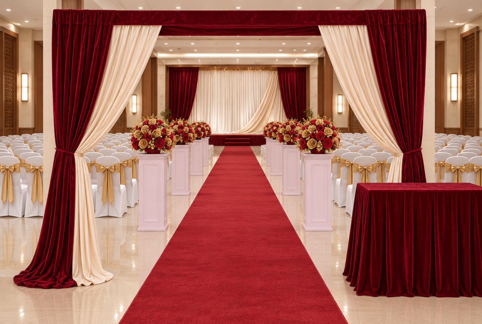 Illustrative mock-up: aisle